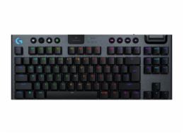 Logitech G G915 X - Klávesnice - technologie LIGHTSPEED - TKL - podsvícení - bezdrátový - Bluetooth 5.0, 2.4 GHz, USB - QWERTY - US mezinárodní - klávesový spínač: GL Tactile - černá