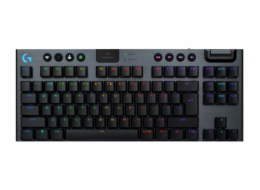 Logitech G G915 X - Klávesnice - technologie LIGHTSPEED - TKL - podsvícení - bezdrátový - 2.4 GHz, Bluetooth, USB - QWERTY - US mezinárodní - klávesový spínač: GL Clicky - černá