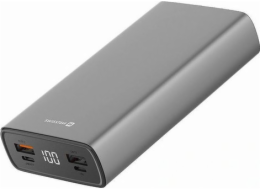 SWISSTEN ALUMINUM POWER BANK 20000 mAh 20W GREY