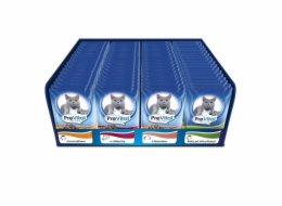 PREVITAL Cat Food Mix 4 Příchutě Kuře, Telecí, Losos, Drůbež – mokré krmivo pro kočky – 96 x 100 g