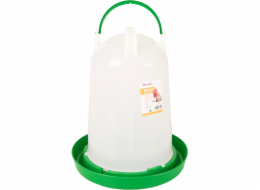 Flamingo Twist Napáječka pro drůbež kulatá zelená/bílá 10l