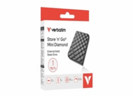 VERBATIM Externí HDD 512GB Store  n  Go Mini Diamond, USB-C, černá