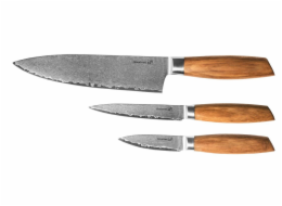 Sada nožů G21 Gourmet Damascus small box 3 ks, rukojeť zebrawood