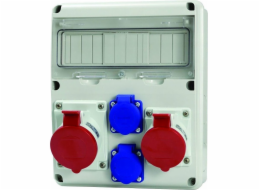 Scame Stavební rozváděč na povrch 2x16A/5P 2x230V 11 modulů IP44-54 Enerbox Scame 633.1122 šedý