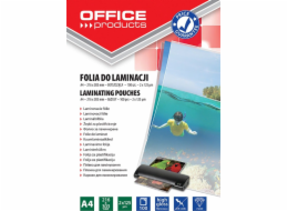 Kancelářské produkty KANCELÁŘSKÉ PRODUKTY laminovací fólie, A4, 2x125 mikronů, lesklá, 100 ks, transparentní