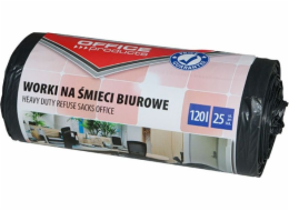 Kancelářské produkty KANCELÁŘSKÉ PRODUKTY kancelářské pytle na odpad, silné (LDPE), 120l, 25 ks, černé