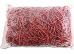 Kancelářské výrobky Kancelářské výrobky Gumičky, Průměr 130 mm, 1,5X3 mm, 60% Guma, 1000G, Balení, Červená