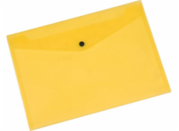 Q-Connect Envelope složka se zaklapávacím uzávěrem, PP, A4, 172 mikronů, transparentní žlutá