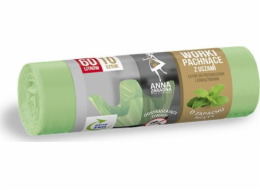 Anna Zaradna Pytle na odpadky s uchy ANNA ZARADNA, vůně máty, 60 l, 10 ks, máta