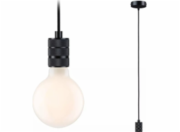 Neordic Tilla závěsná lampa max1x60W E27 grafitově černá 230V látka/kov