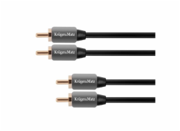 Kabel 2x Cinch konektor/2x Cinch konektor 0,5m KRUGER & MATZ KM0303