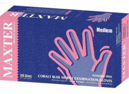 Maxter NITRILOVÉ RUKAVICE MAXTER KOBALTOVÁ MODRÁ M 100 ks.