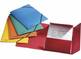 Esselte Folder s rohovou elastickou lepenkou A4 červená (10K017B)