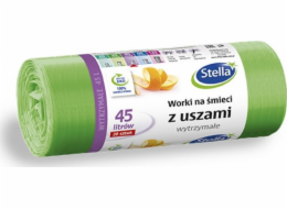 Stella STELLA pytle na odpadky, s uchy, 45 l, 20 ks, zelená, zelená