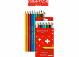 Caran d`Arche Pastelky CARAN D'ACHE Swisscolor, kartonová krabička, 12 ks.
