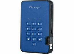 iStorage HDD diskAshur2 Externí disk 2TB modrý (IS-DA2-256-2000-BE)