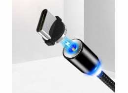 X-CABLE USB-A - USB-C + microUSB + Lightning kabel 1 m Černá (23343)