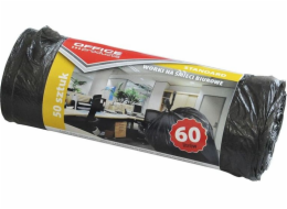 Kancelářské produkty KANCELÁŘSKÉ PRODUKTY kancelářské pytle na odpad, standardní (HDPE), 60l, 50ks, černé