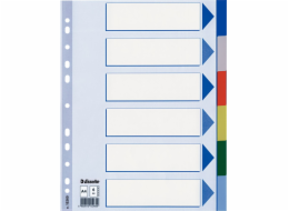 Esselte PLASTOVÉ VLOŽKY 6 LISTŮ ESSELTE PP A4 BAREVNÉ