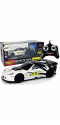 LeanToys Sports Car Racing R/C 1:24 Corvette C6.R bílá 2,4G světla