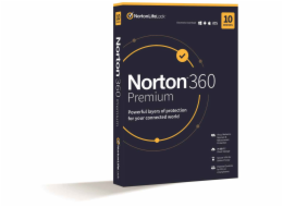 Norton 360 PREMIUM 75GB + VPN 1 lic. 10 lic. 3 roky ESD (21435581) NORTON 360 PREMIUM 75GB +VPN 1 uživatel pro 10 zařízení na 3 rok ESD