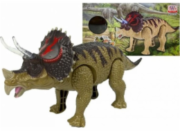 Figurka štíhlého sportovního dinosaura Triceratopse na baterie