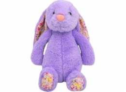 Maskot Michas králíček fialový 25 cm