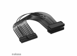 AKASA kabel ATX 24P Male to Dual ATX 24P Female - 2 Pack