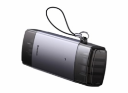 Čtečka paměťových karet SD/TF řady Baseus Lite, USB + USB-C (šedá)