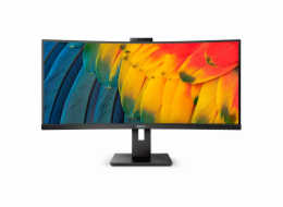 Philips MT VA LED 34" 34B1U5600CH/00 - VA panel, 3440x1440, HDMI, DP, USB-C, USB, LAN, repro, nast vyska, curved, webcam
