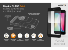 Aligator Ochranné tvrzené sklo GLASS PRINT Honor Magic 4 Lite, černá, celoplošné lepení