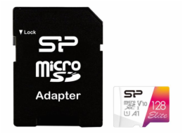Silicon Power Elite MicroSDXC karta 128 GB Class 10 UHS-I/U1 A1 V10 (SP128GBSTXBV1V20SP)