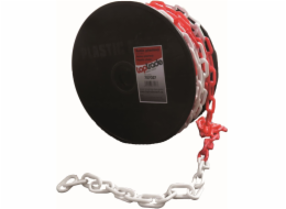 Řetěz plast 6mm červenobílý