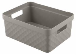 Košík 36x27x14 cm šedý plast