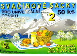 Sáček svačinový 25x35 cm blok 50 ks