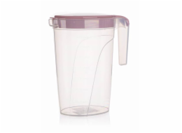 Džbán 2 l růžový s víkem plast