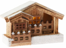 Chalupa&nbsp;Vánoční&nbsp;s&nbsp;LED&nbsp;osvětlením&nbsp;18x25,5&nbsp;cm