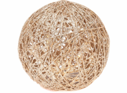 Koule&nbsp;dekorační&nbsp;15&nbsp;LED&nbsp;zlatá&nbsp;15&nbsp;cm