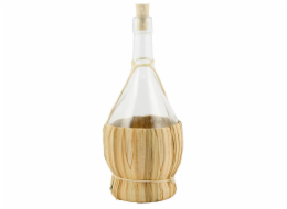 Láhev na víno 750 ml v proutěném obalu