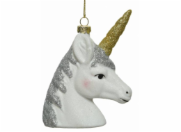 Ozdoba&nbsp;Vánoční&nbsp;jednorožec&nbsp;15x10&nbsp;cm