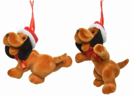 Ozdoba vánoční pejsek 7 cm