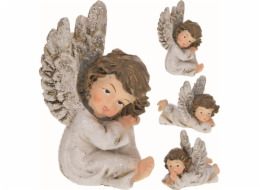 Dekorace&nbsp;vánoční&nbsp;7,5x6x4&nbsp;cm&nbsp;anděl&nbsp;mix&nbsp;3&nbsp;druhů&nbsp;polystone