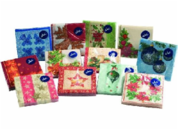 Ubrousky vánoční 33x33 cm 20 ks 3-vrstvé