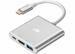 TB adapter USB-C 3v1 - HDMI, USB, PD