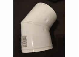 SpiroFlex 80/125 koleno dvoustěnné 45 bílé KOLENO DVOJstěnné BÍLÉ 45