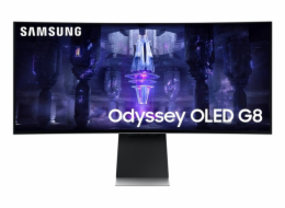 SAMSUNG MT LED LCD Gaming Smart Monitor 34" Odyssey G8 Neo - OLED QHD, prohnutý,1000R,240Hz, 0,1ms,BT,Wifi,Pivot