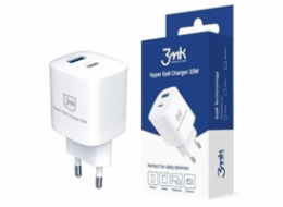 3mk síťová nabíječka - Hyper GaN Charger 33W, bílá