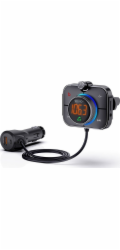 Savio TR-14 Transmiter FM z Bluetooth i ładowarką PD 87,6 - 107,9 MHz Bluetooth/USB Černá