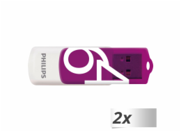 Philips USB 2.0 2-Pack      64GB Vivid Edition Magic Purple FM64FD05D/00