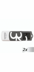 Philips USB 3.0 2-Pack      32GB Vivid Edition Shadow Grey FM32FD00D/00